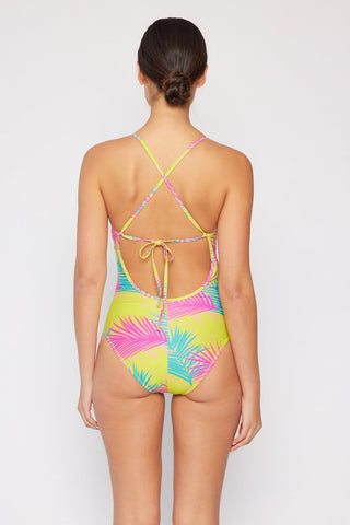 Marina West Swim High Tide One-Piece in Multi Palms Trendsi