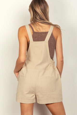 VERY J Adjustable Suspender Overalls with Pockets Trendsi