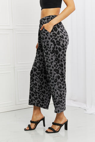 BOMBOM Stay Cozy Pattern Wide Leg Pants Trendsi