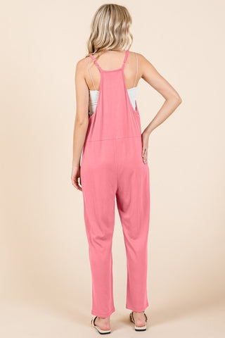 Culture Code Full Size Sleeveless Jumpsuit with Pockets Trendsi