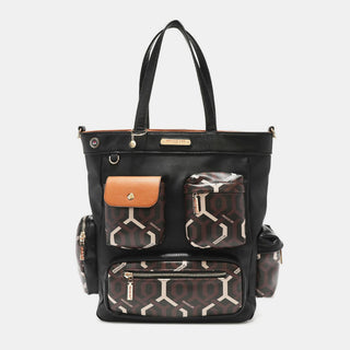 Nicole Lee USA Geometric Pattern Tote Bag Trendsi