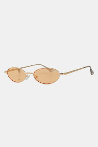 Nicole Lee USA Metal Frame Finley Oval Sunglasses Trendsi