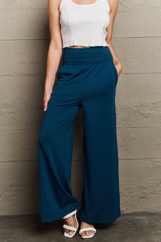 Culture Code My Best Wish Full Size High Waisted Palazzo Pants Trendsi