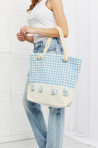 Justin Taylor Picnic Date Tassel Tote Bag Trendsi