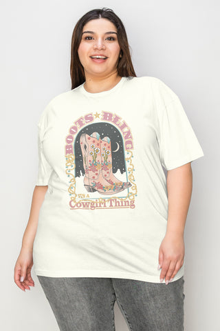 Simply Love Full Size Vintage Western Cowgirls Graphic T-Shirt Trendsi