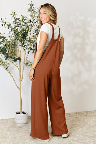 Double Take Full Size Wide Strap Overall with Pockets Trendsi