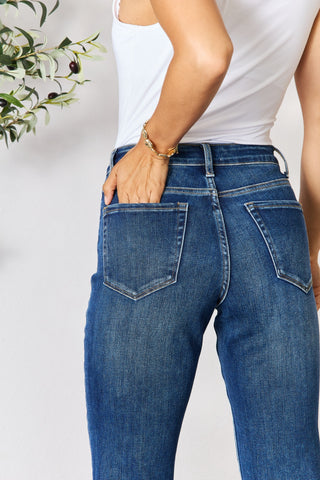 BAYEAS Cropped Straight Jeans Trendsi