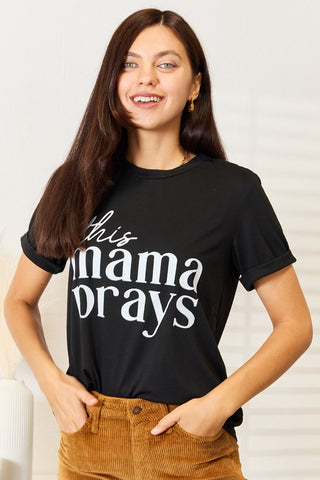 Simply Love THIS MAMA PRAYS Graphic T-Shirt Trendsi