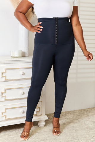 Heimish Full Size Waist Trainer Corset Leggings Trendsi