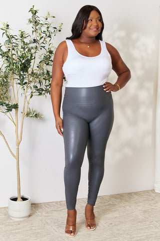 LOVEIT Full Size Wide Waistband High Waist Leggings Trendsi