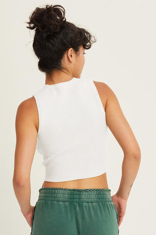 HYFVE Ribbed Knit Cropped Tank Trendsi