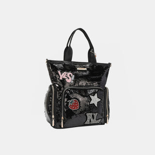 Nicole Lee USA Sequin Patch Tote Trendsi