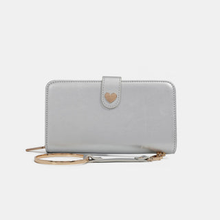 Nicole Lee USA Solid Bifold Wallet with Wristlet Trendsi