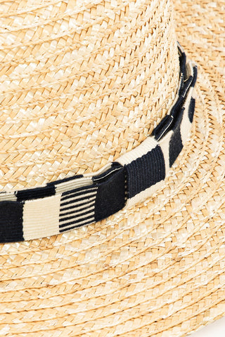 Fame Strap Wide Brim Straw Hat Trendsi