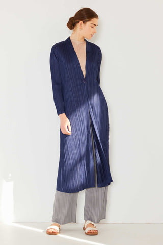 Marina West Swim Pleated Long Sleeve Cardigan Trendsi