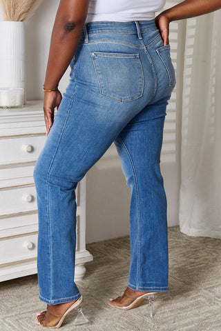 Judy Blue Full Size Bootcut Jeans with Pockets Trendsi