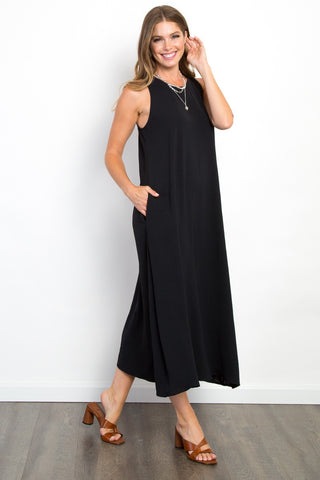 Be Stage Midi Tank Dress with Pockets Trendsi