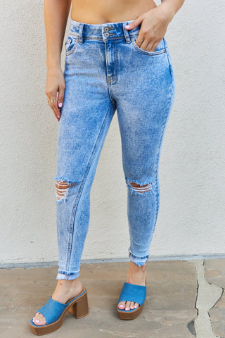 Kancan Emma Full size High Rise Distressed Skinny Jeans Trendsi