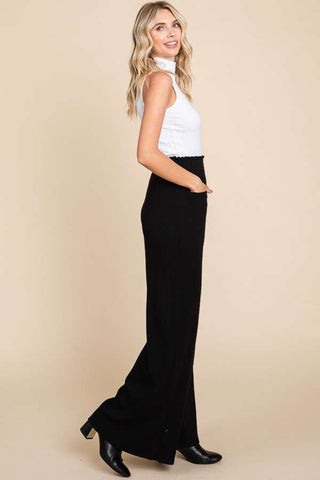 Culture Code Full Size High Waist Wide Leg Pants Trendsi