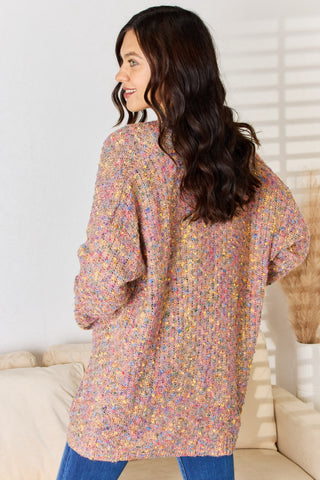 Rousseau Multicolor Open Front Knit Cardigan Trendsi