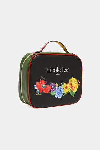 Nicole Lee USA Printed Handbag with Three Pouches Trendsi