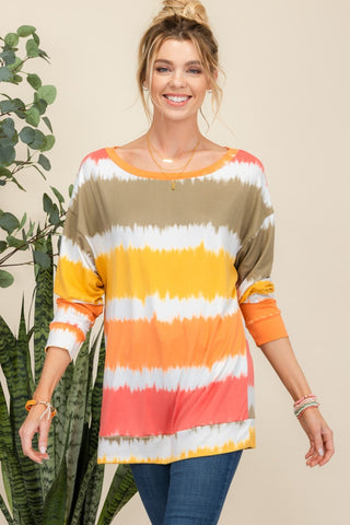 Celeste Full Size Striped Long Sleeve T-Shirt Trendsi