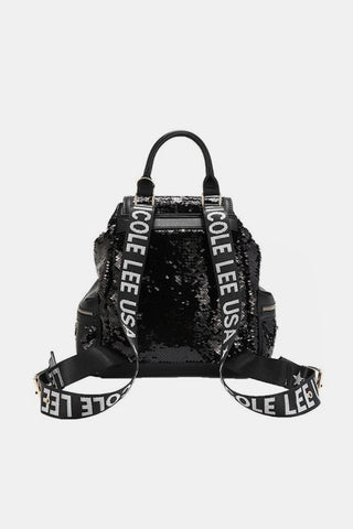 Nicole Lee USA Sequin Patch Backpack Trendsi