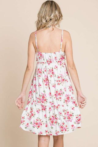 Culture Code Full Size Floral Frill Cami Dress Trendsi