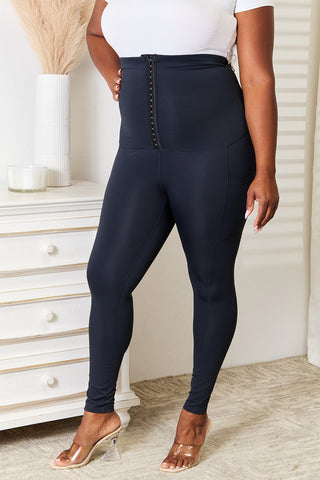 Heimish Full Size Waist Trainer Corset Leggings Trendsi