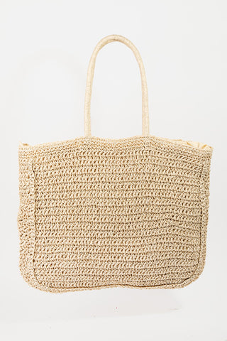 Fame Flower Braided Tote Bag Trendsi