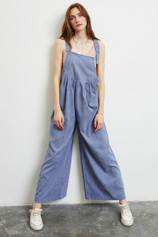 HEYSON Full Size Wide Leg Overalls with Pockets Trendsi