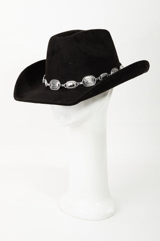 Fame Metal Trim Cowboy Hat Trendsi