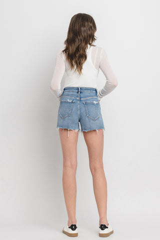 Vervet by Flying Monkey High Rise Denim Shorts Trendsi