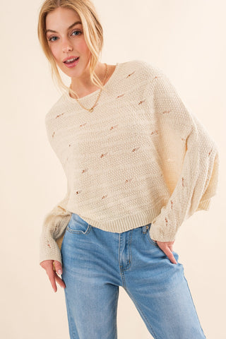 And The Why Dolman Sleeves Sweater Trendsi