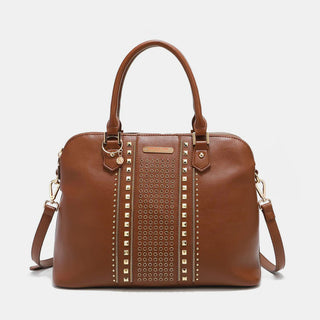 Nicole Lee USA Studded Decor Handbag Trendsi