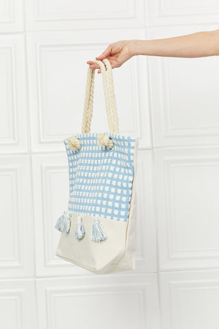 Justin Taylor Picnic Date Tassel Tote Bag Trendsi