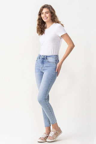 Lovervet Full Size Talia High Rise Crop Skinny Jeans Trendsi