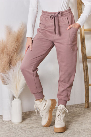 RISEN Drawstring Pocketed Joggers Trendsi