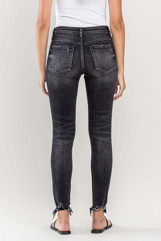 Lovervet Raw Hem Cropped Skinny Jeans Trendsi