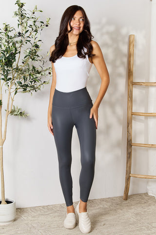 LOVEIT Full Size Wide Waistband High Waist Leggings Trendsi