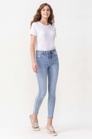 Lovervet Full Size Talia High Rise Crop Skinny Jeans Trendsi