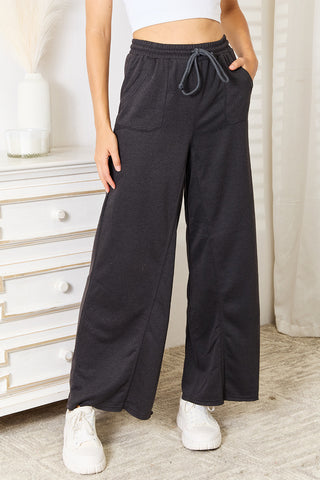 Basic Bae Wide Leg Pocketed Pants Trendsi