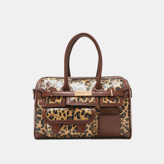 Nicole Lee USA Leopard Boston Bag Trendsi