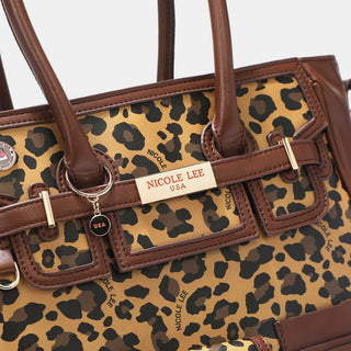 Nicole Lee USA Leopard Large Tote Bag Trendsi