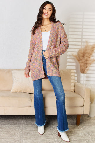 Rousseau Multicolor Open Front Knit Cardigan Trendsi