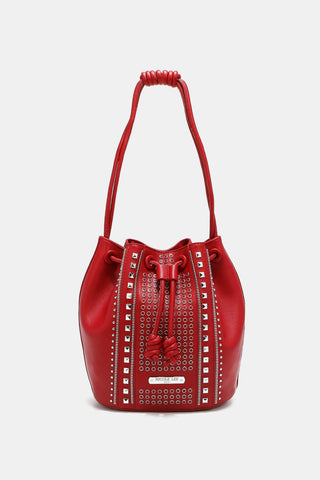 Nicole Lee USA Amy Studded Bucket Bag Trendsi