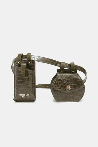 Nicole Lee USA 2 Piece Texture Belt Bag Trendsi