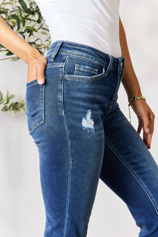 BAYEAS Distressed Cropped Jeans Trendsi