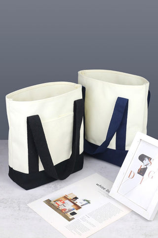 Zenana Eco-Friendly Reusable Canvas Tote Bag Trendsi