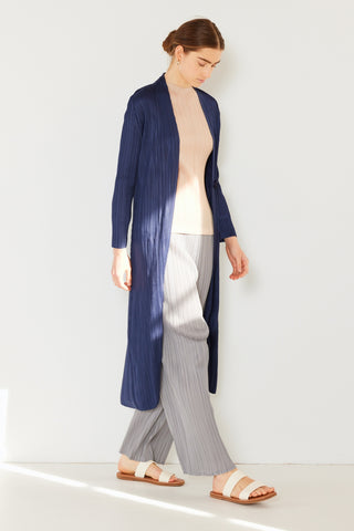 Marina West Swim Pleated Long Sleeve Cardigan Trendsi